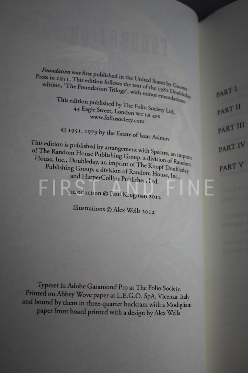 Asimov, Isaac (2012) 'Foundation' trilogy, Folio Society edition with original signed letter - Image 5