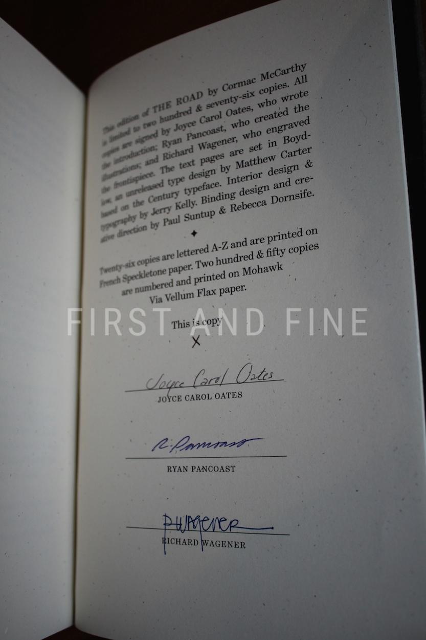 McCarthy, Cormac (2019) 'The Road', US deluxe limited edition published by Suntup Press with original handwritten letter - Image 2