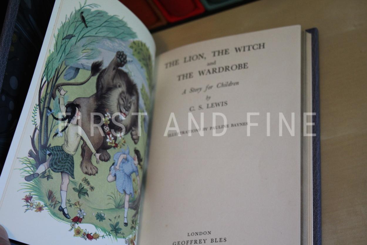 Lewis, C.S. (1950-56) 'The Chronicles of Narnia', UK first edition set with original handwritten and signed letter - Image 8