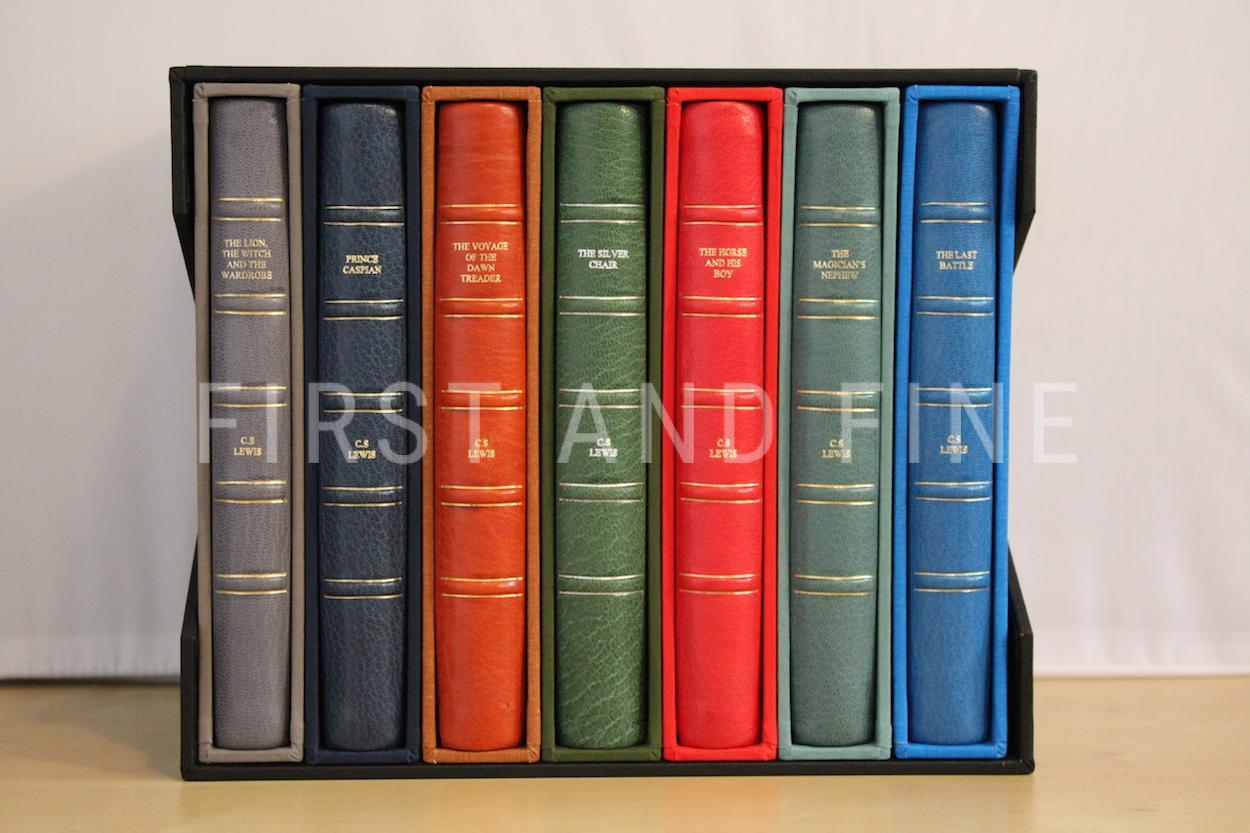 Lewis, C.S. (1950-56) 'The Chronicles of Narnia', UK first edition set with original handwritten and signed letter - Image 2