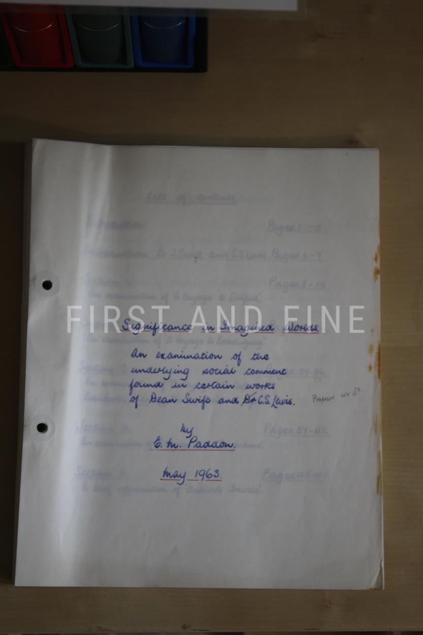 Lewis, C.S. (1950-56) 'The Chronicles of Narnia', UK first edition set with original handwritten and signed letter - Image 32