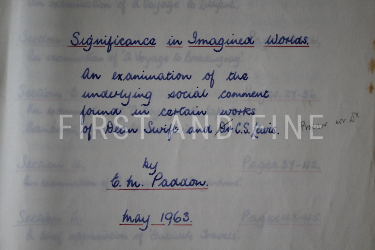Lewis, C.S. (1950-56) 'The Chronicles of Narnia', UK first edition set with original handwritten and signed letter - Image 33