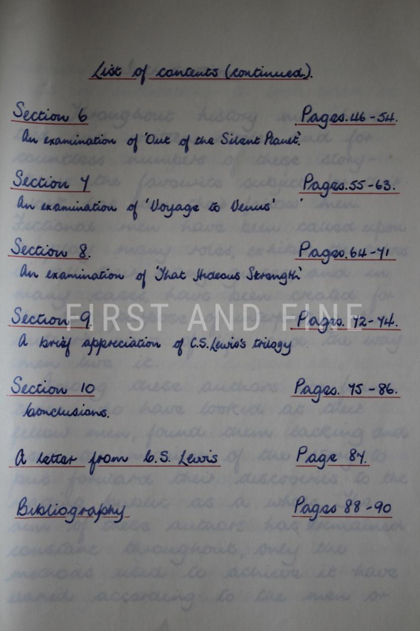 Lewis, C.S. (1950-56) 'The Chronicles of Narnia', UK first edition set with original handwritten and signed letter - Image 35