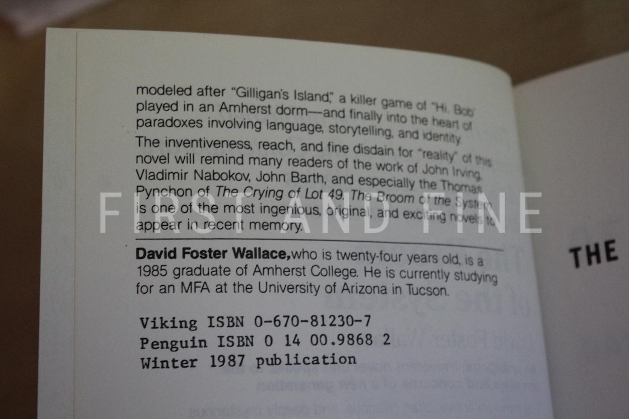 Wallace, David Foster (1986) 'The Broom of the System', US uncorrected proof - Image 4