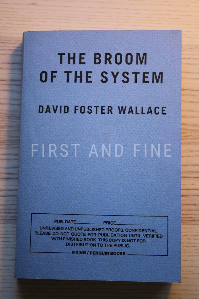 Wallace, David Foster (1986) 'The Broom of the System', US uncorrected proof - Image 2