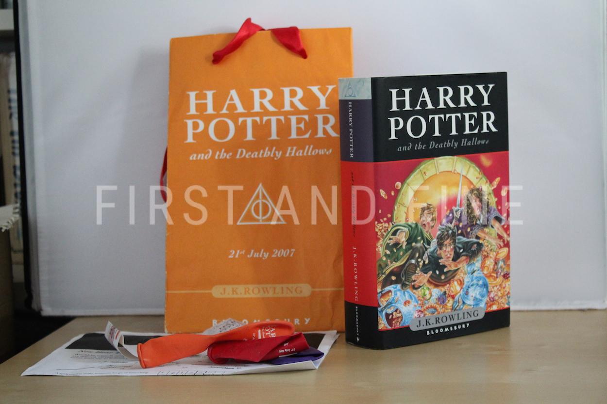 Rowling, J.K. (2007) 'Harry Potter and the Deathly Hallows', UK signed first edition with ephemera