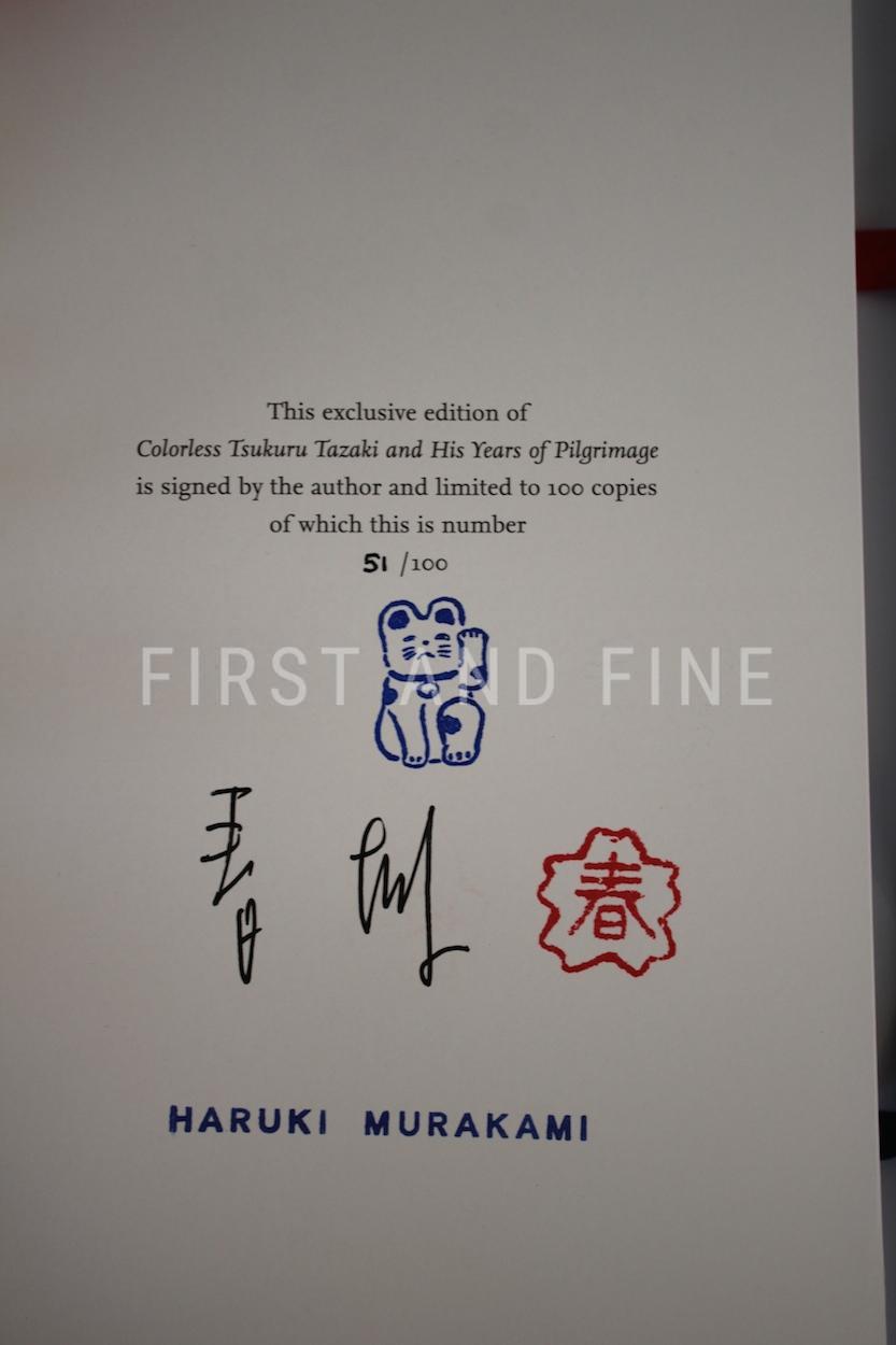 Murakami, Haruki (2014) 'Colorless Tsukuru Tazaki and His Years of Pilgrimage', deluxe signed limited edition of only 100 copies - Image 2