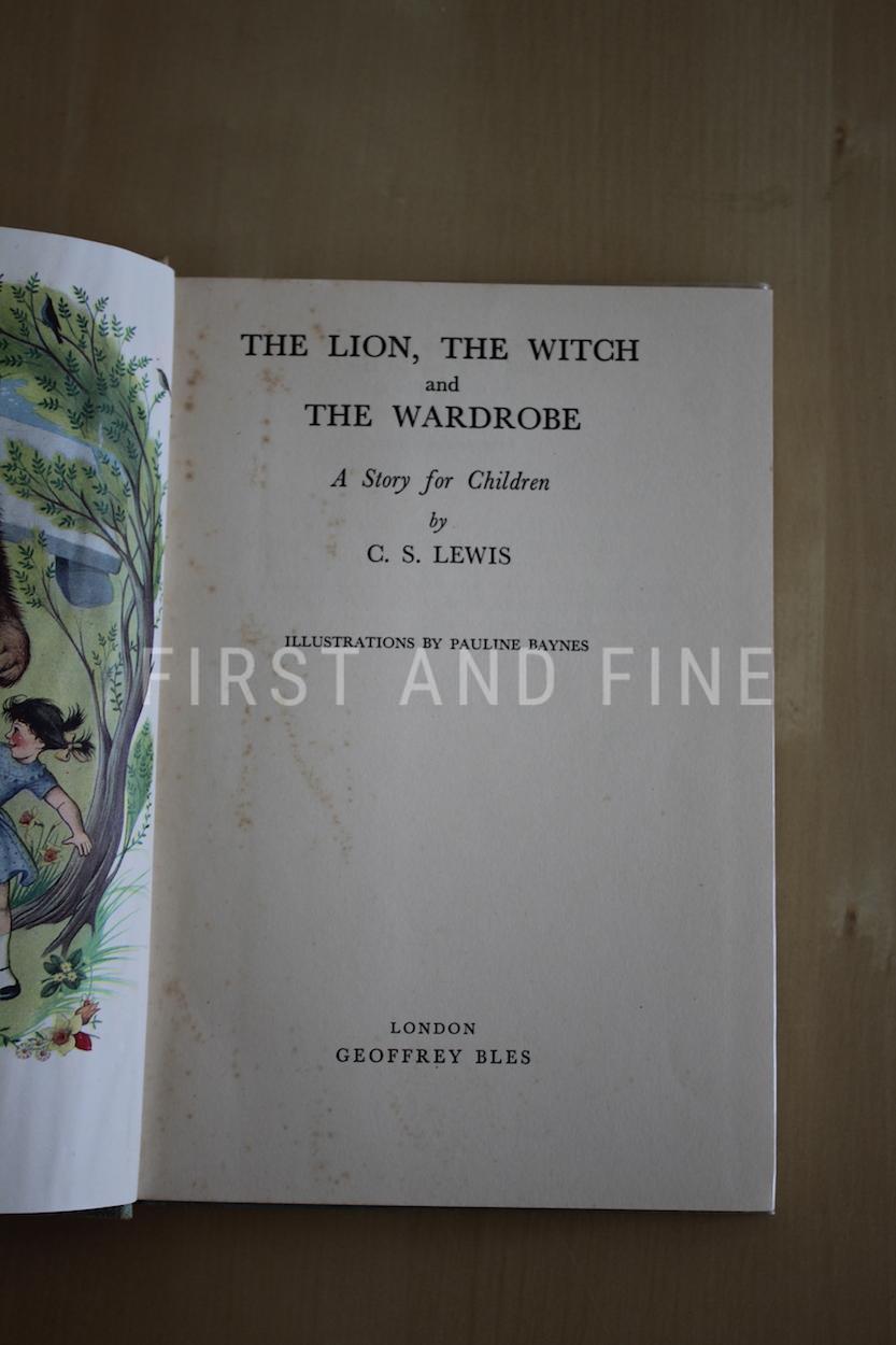 Lewis, C.S. (1950) 'The Lion, the Witch and the Wardrobe', UK first edition - Image 3