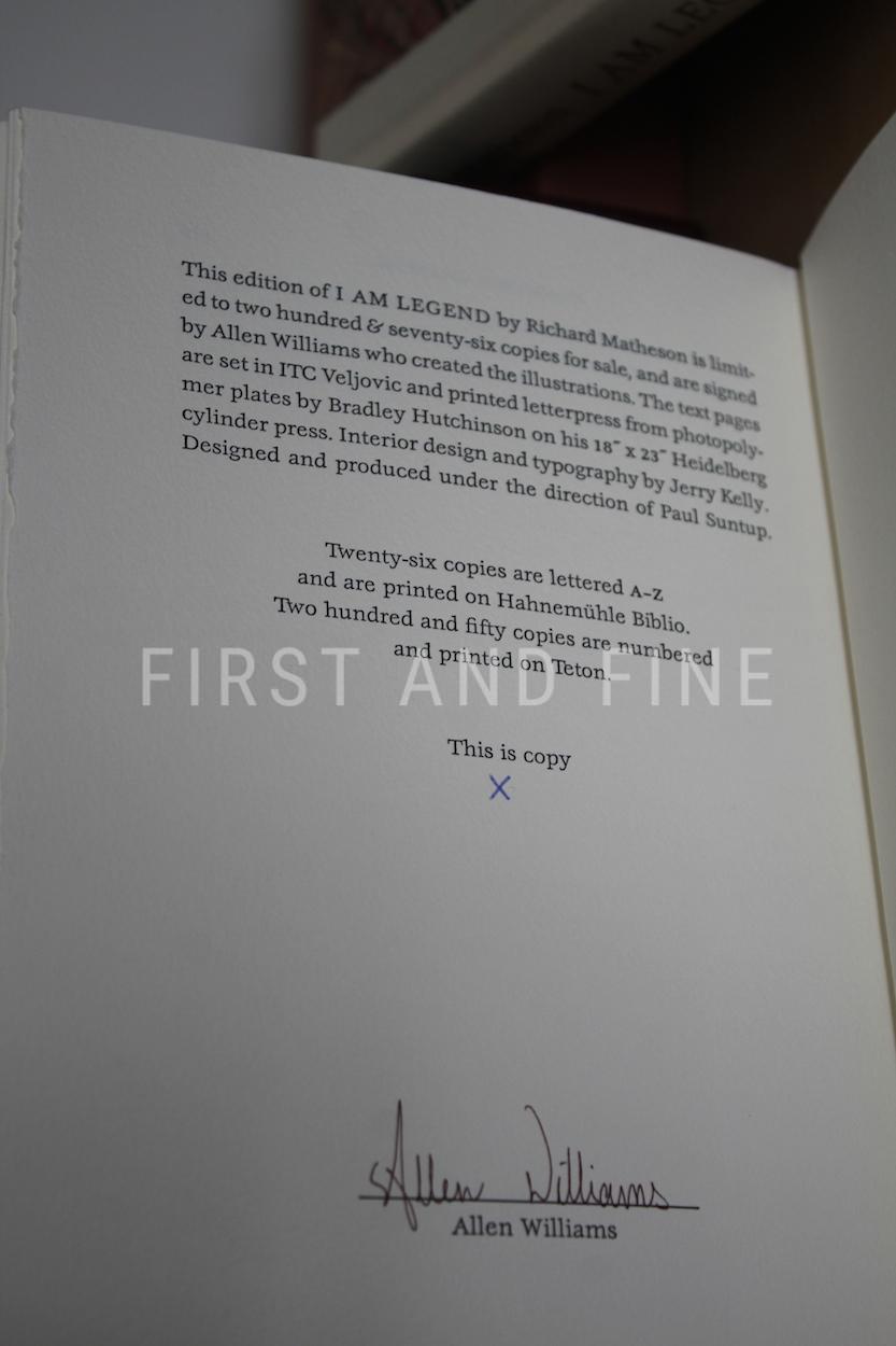 Matheson, Richard (2020) 'I Am Legend', US deluxe limited edition, published by Suntup Press - Image 2