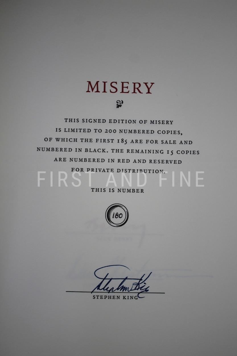 King, Stephen (2018) 'Misery', US signed limited edition, published by Suntup Press - Image 3