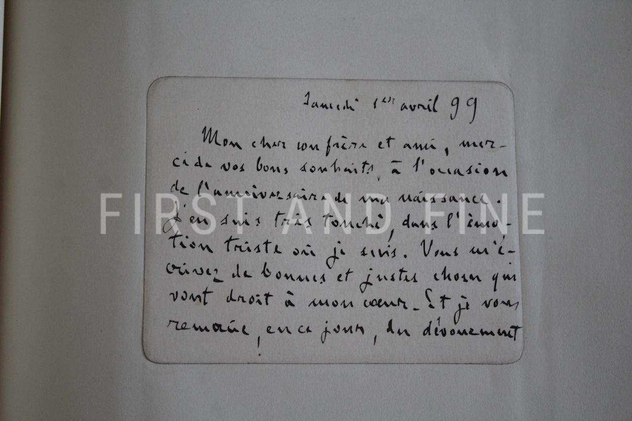 Zola, Emile (1892-1902) original autograph letters to his friend and tranlator Ernest Vizetelly and original photographs taken by Zola - Image 14