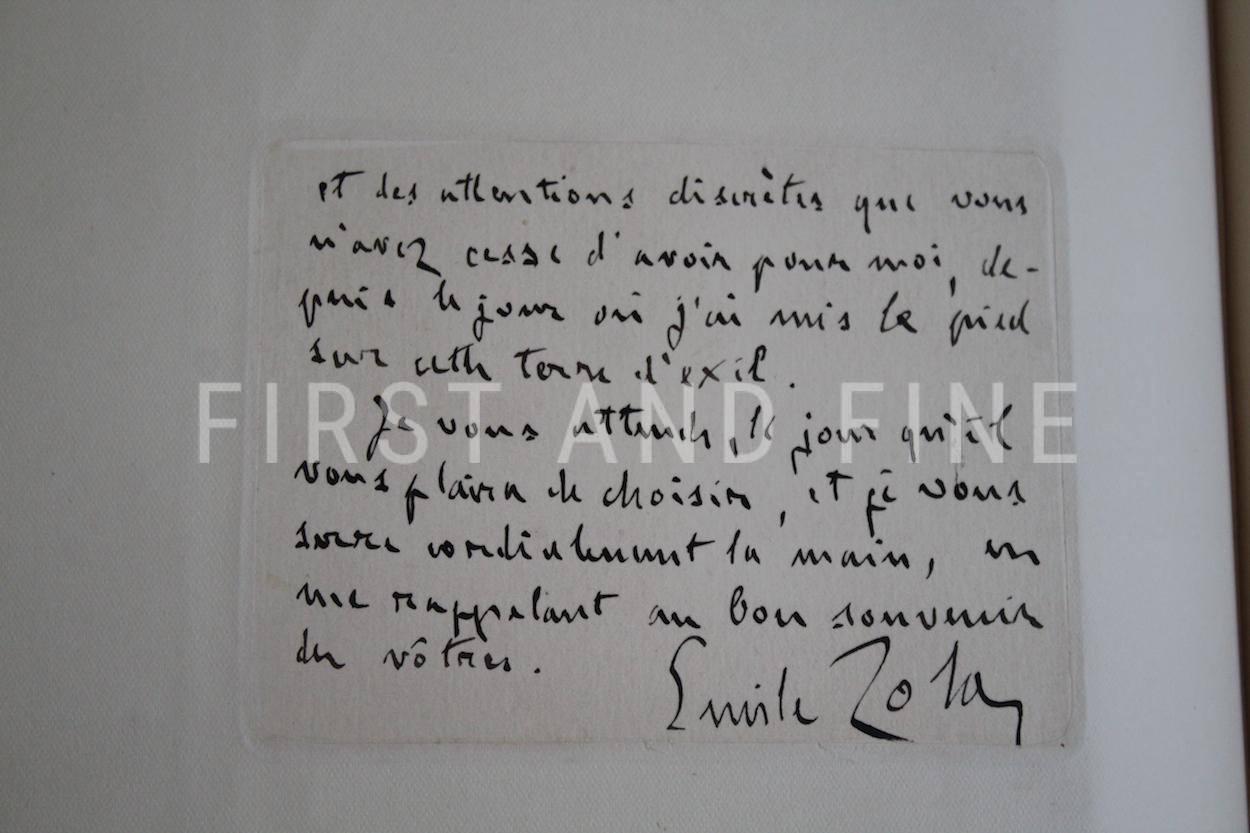Zola, Emile (1892-1902) original autograph letters to his friend and tranlator Ernest Vizetelly and original photographs taken by Zola - Image 15