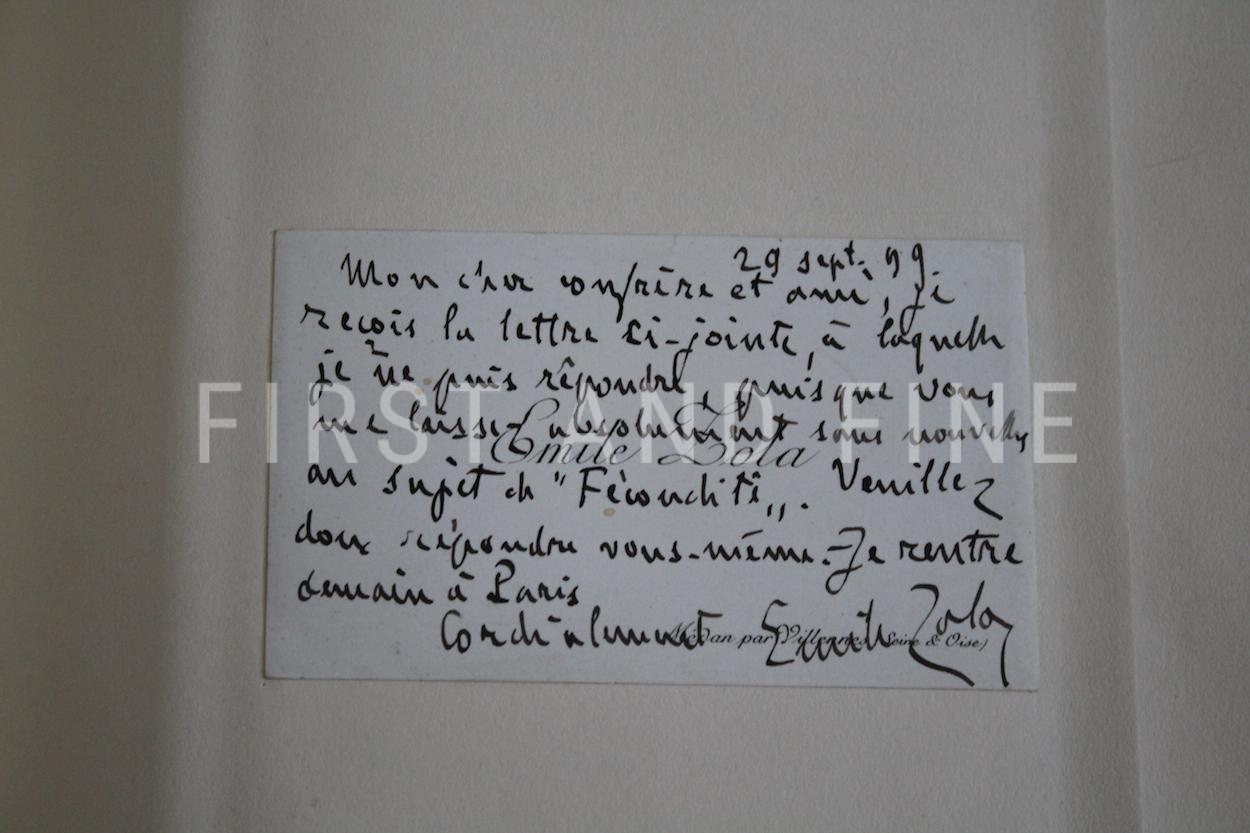 Zola, Emile (1892-1902) original autograph letters to his friend and tranlator Ernest Vizetelly and original photographs taken by Zola - Image 16