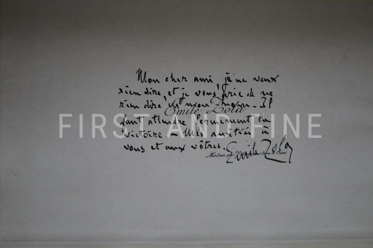Zola, Emile (1892-1902) original autograph letters to his friend and tranlator Ernest Vizetelly and original photographs taken by Zola - Image 17