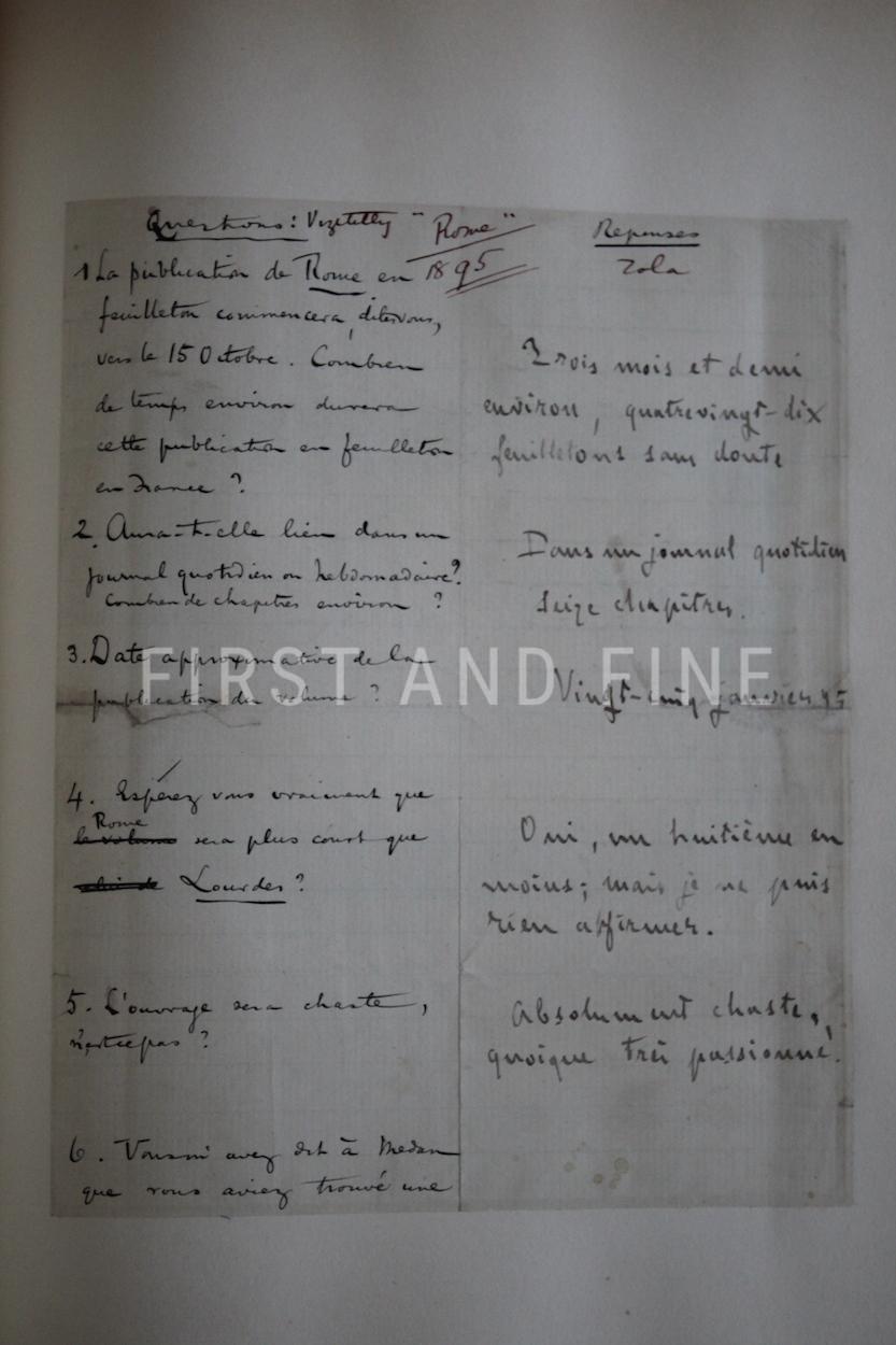 Zola, Emile (1892-1902) original autograph letters to his friend and tranlator Ernest Vizetelly and original photographs taken by Zola - Image 18