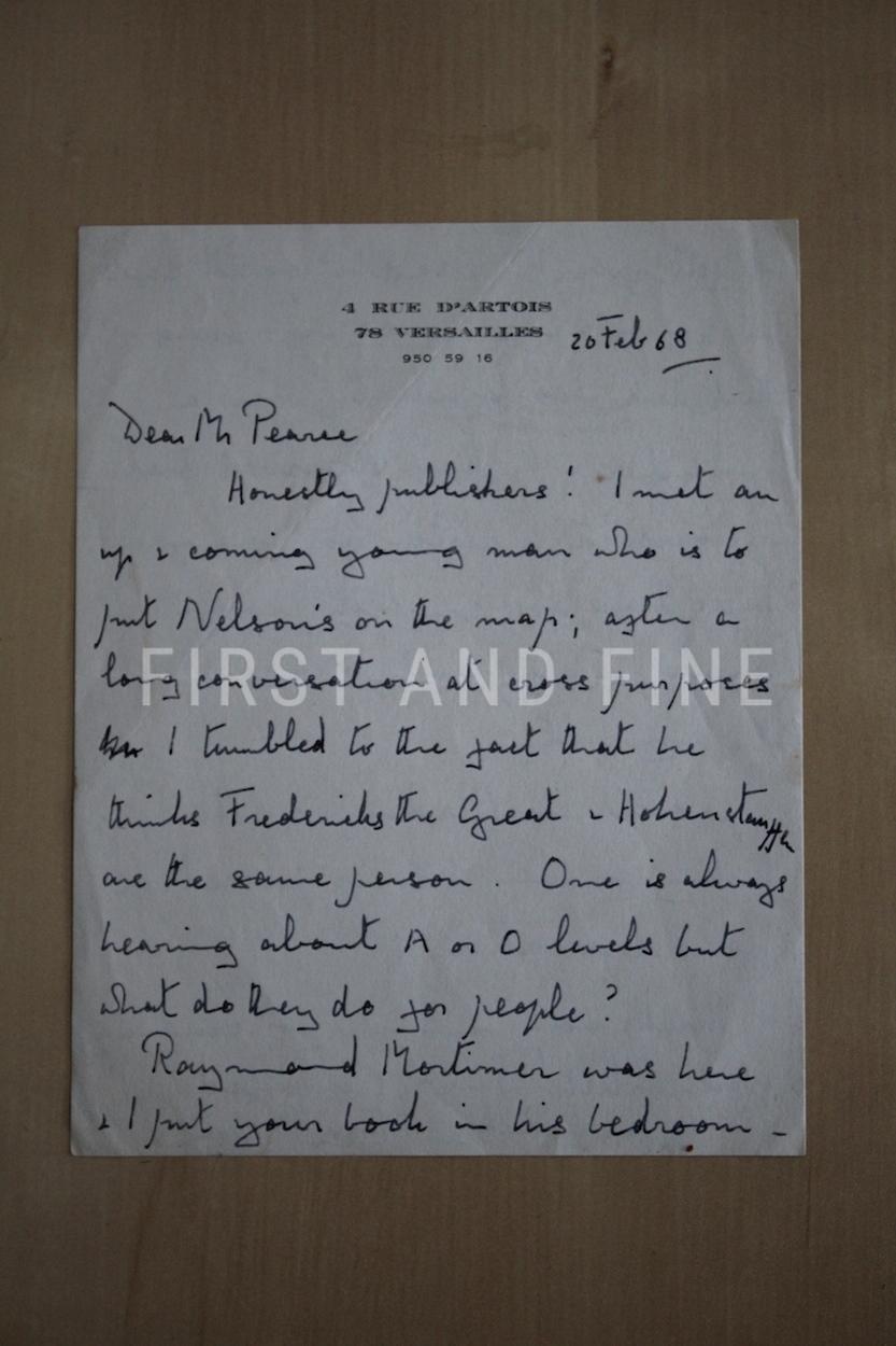 Mitford, Nancy (1949) 'Love in a Cold Climate', UK first edition with handwritten and signed letter - Image 3