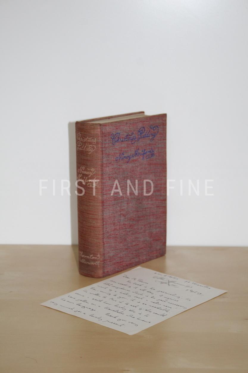 Mitford, Nancy (1932) 'Christmas Pudding', UK first edition with an original handwritten and signed letter