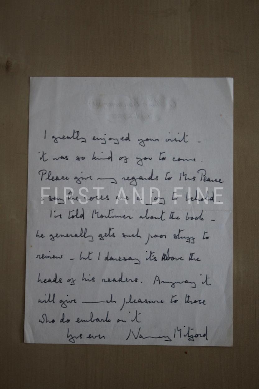 Mitford, Nancy (1932) 'Christmas Pudding', UK first edition with an original handwritten and signed letter - Image 3