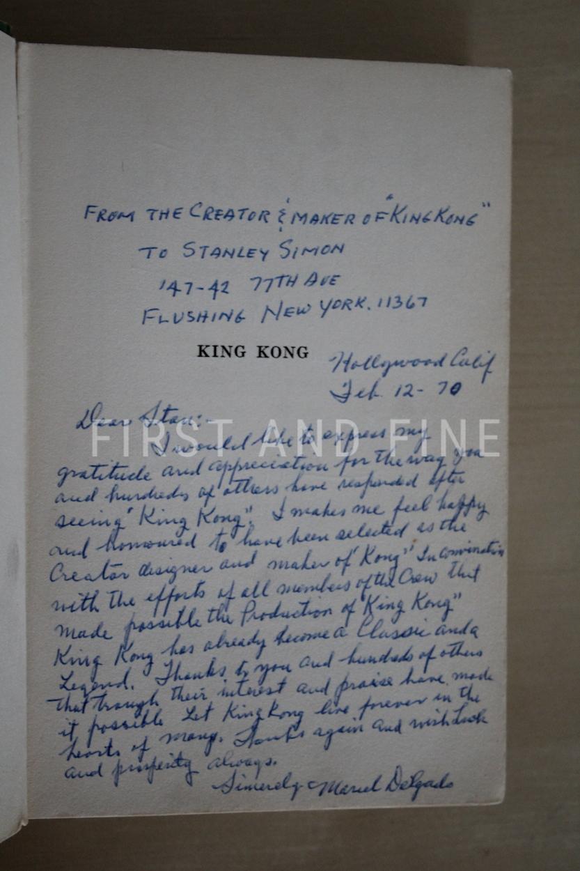 Lovelace, Delos (1932) 'King Kong', US beautifully signed and inscribed first edition - Image 3