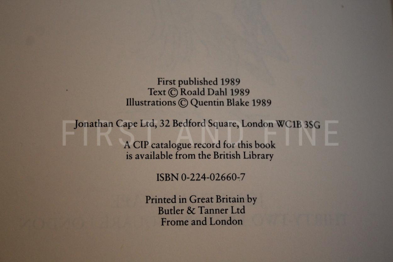 Dahl, Roald (1989) 'Rhyme Stew', UK signed first edition - Image 3