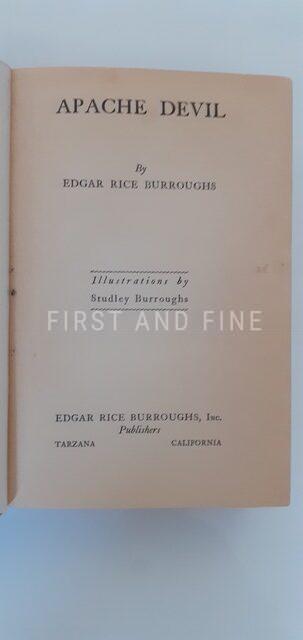 Burroughs, Edgar Rice (1933) 'Apache Devil', US signed first edition association copy - Image 4