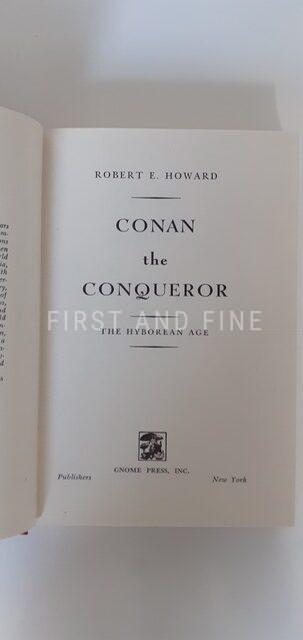 Howard, Robert E. (1950) 'Conan the Conqueror', US first edition, signed by designer David Kyle - Image 8