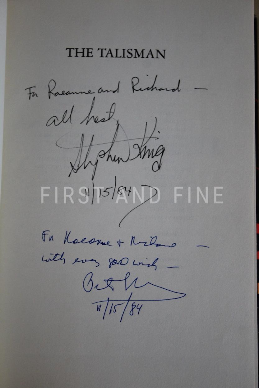 King, Stephen; Straub, Peter (1984) 'The Talisman', US double signed and inscribed first edition - Image 2