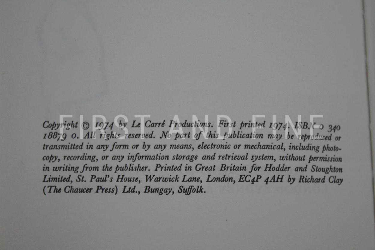 le Carre, John (1974) 'Tinker Tailor Soldier Spy', UK first edition with beautiful dust jacket - Image 2