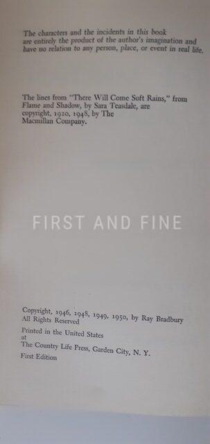 Bradbury, Ray (1950) 'The Martian Chronicles', US signed first edition association copy - Image 3