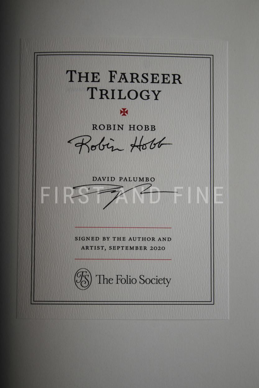 Hobb, Robin (2020) 'The Farseer Trilogy', Folio Society illustrated edition, signed by the author and illustrator - Image 2