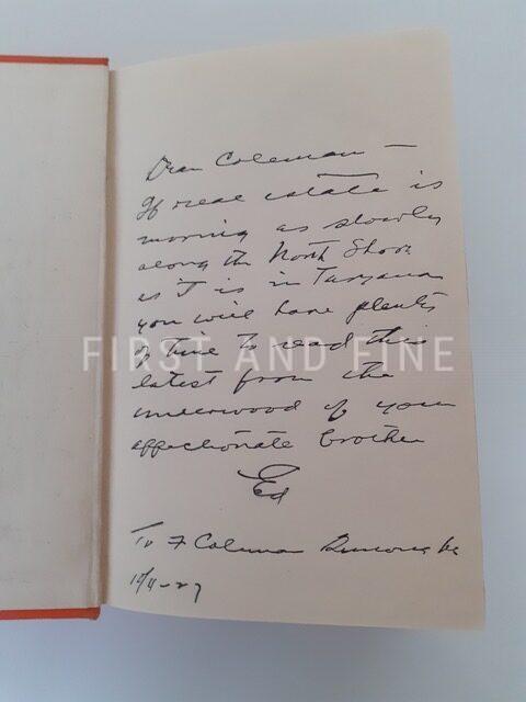 Burroughs, Edgar Rice (1927) 'The War Chief', US signed and inscribed association first edition - Image 2