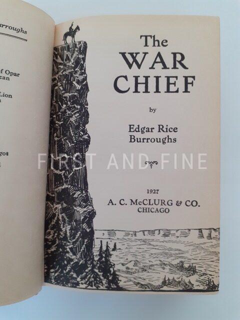 Burroughs, Edgar Rice (1927) 'The War Chief', US signed and inscribed association first edition - Image 4