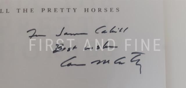 McCarthy, Cormac (1992) 'All the Pretty Horses', US signed and inscribed uncorrected proof - Image 3