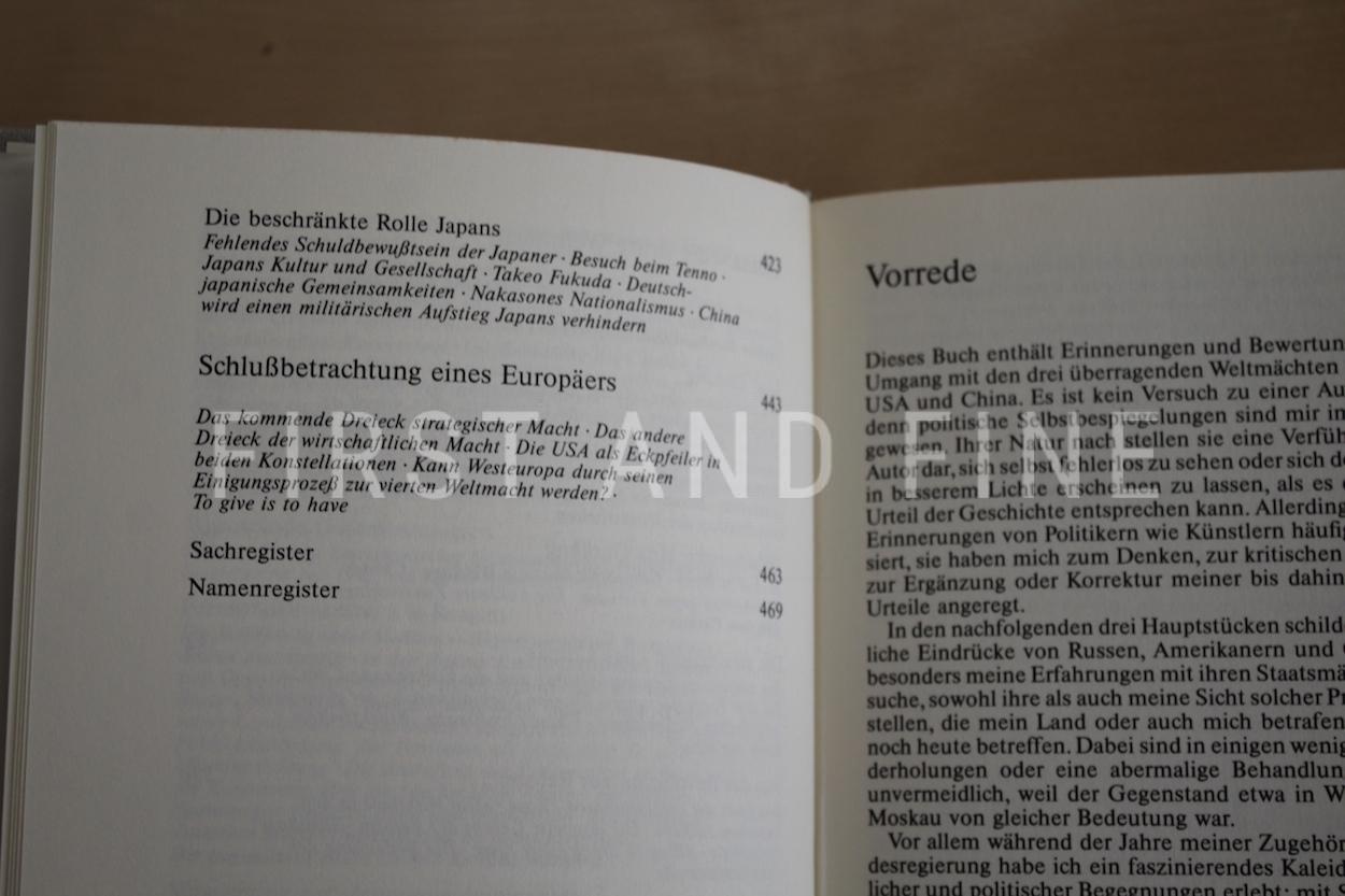 Schmidt, Helmut (1987) 'Menschen un Mächte', signed first edition - Image 7