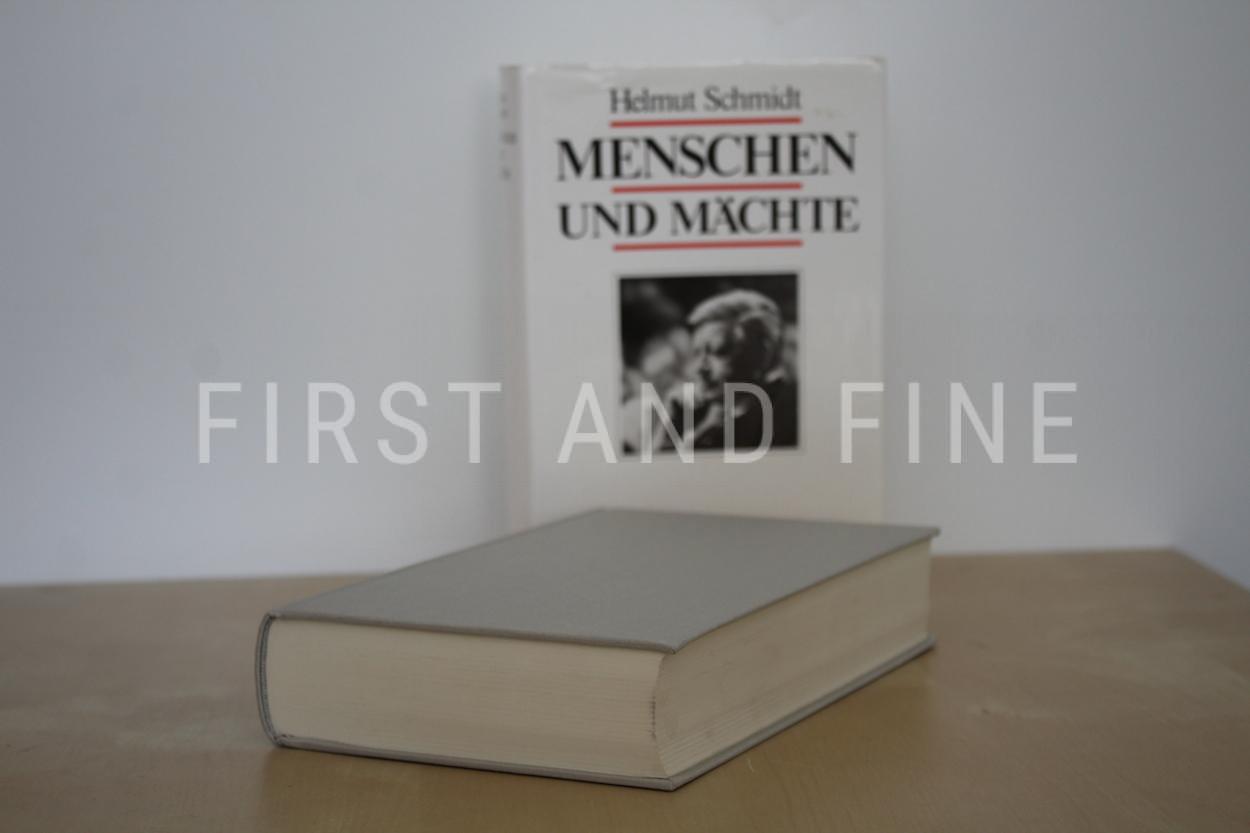 Schmidt, Helmut (1987) 'Menschen un Mächte', signed first edition - Image 9