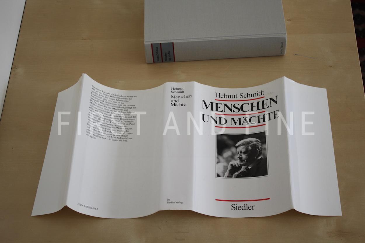Schmidt, Helmut (1987) 'Menschen un Mächte', signed first edition - Image 13