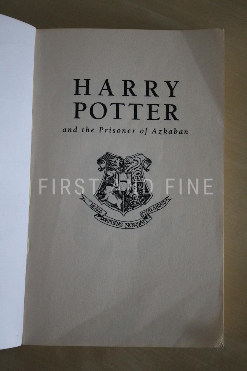 Rowling, J.K. (1999) 'Harry Potter and the Prisoner of Azkaban', UK first state uncorrected proof in purple wraps - Image 9