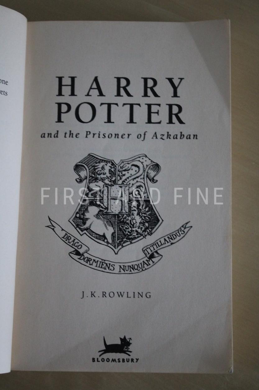 Rowling, J.K. (1999) 'Harry Potter and the Prisoner of Azkaban', UK first state uncorrected proof in purple wraps - Image 10