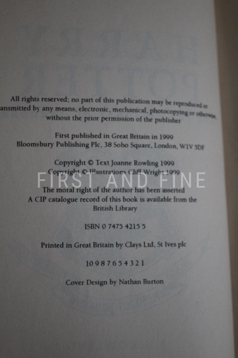 Rowling, J.K. (1999) 'Harry Potter and the Prisoner of Azkaban', UK first state uncorrected proof in purple wraps - Image 8