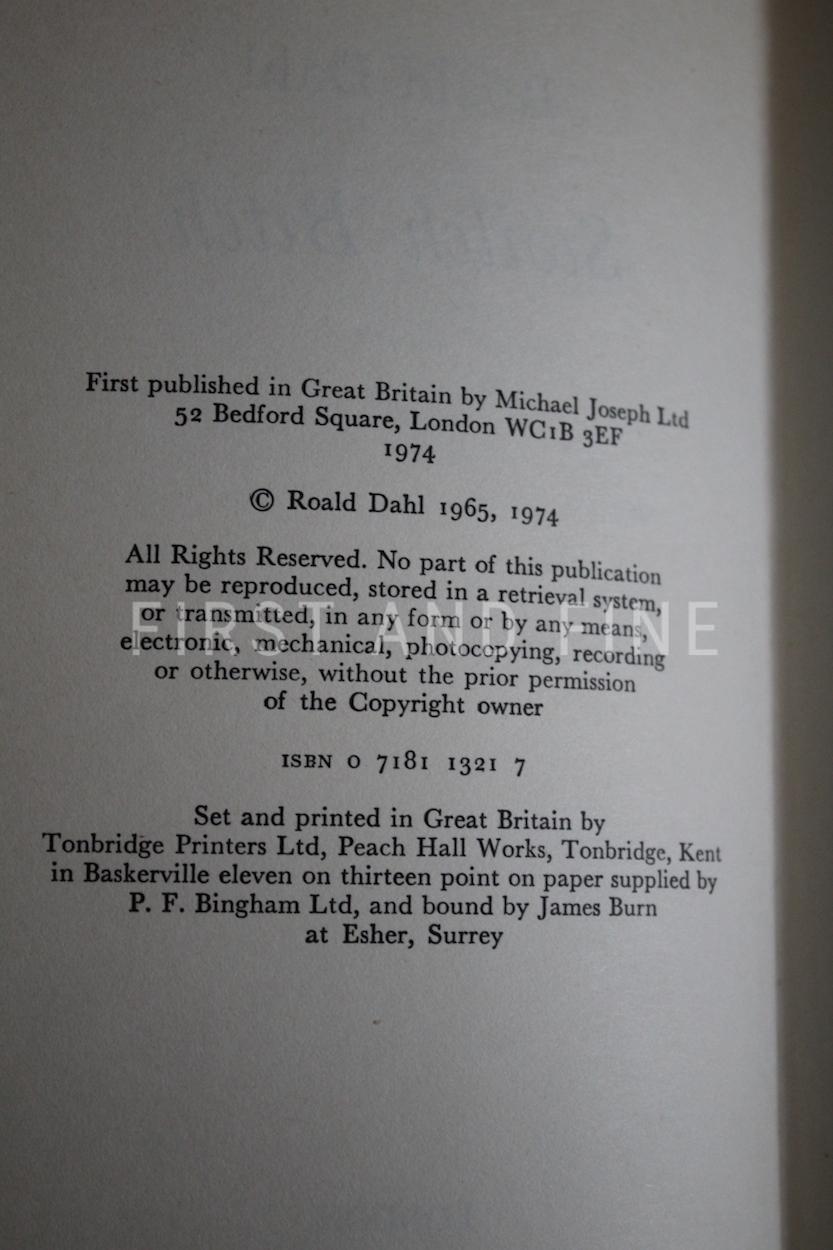 Dahl, Roald (1974) 'Switch Bitch', UK signed first edition - Image 3