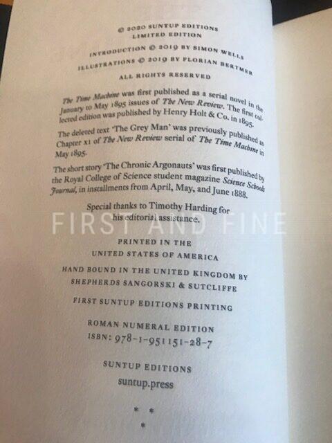 Wells, H.G. (2020) 'The Time Machine', Suntup deluxe signed Roman Numeral limited edition with an original H.G. Wells letter - Image 7