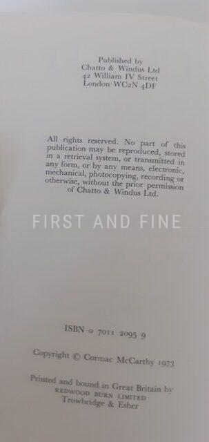 McCarthy, Cormac (1975) 'Child of God', UK signed and inscribed first edition - Image 4