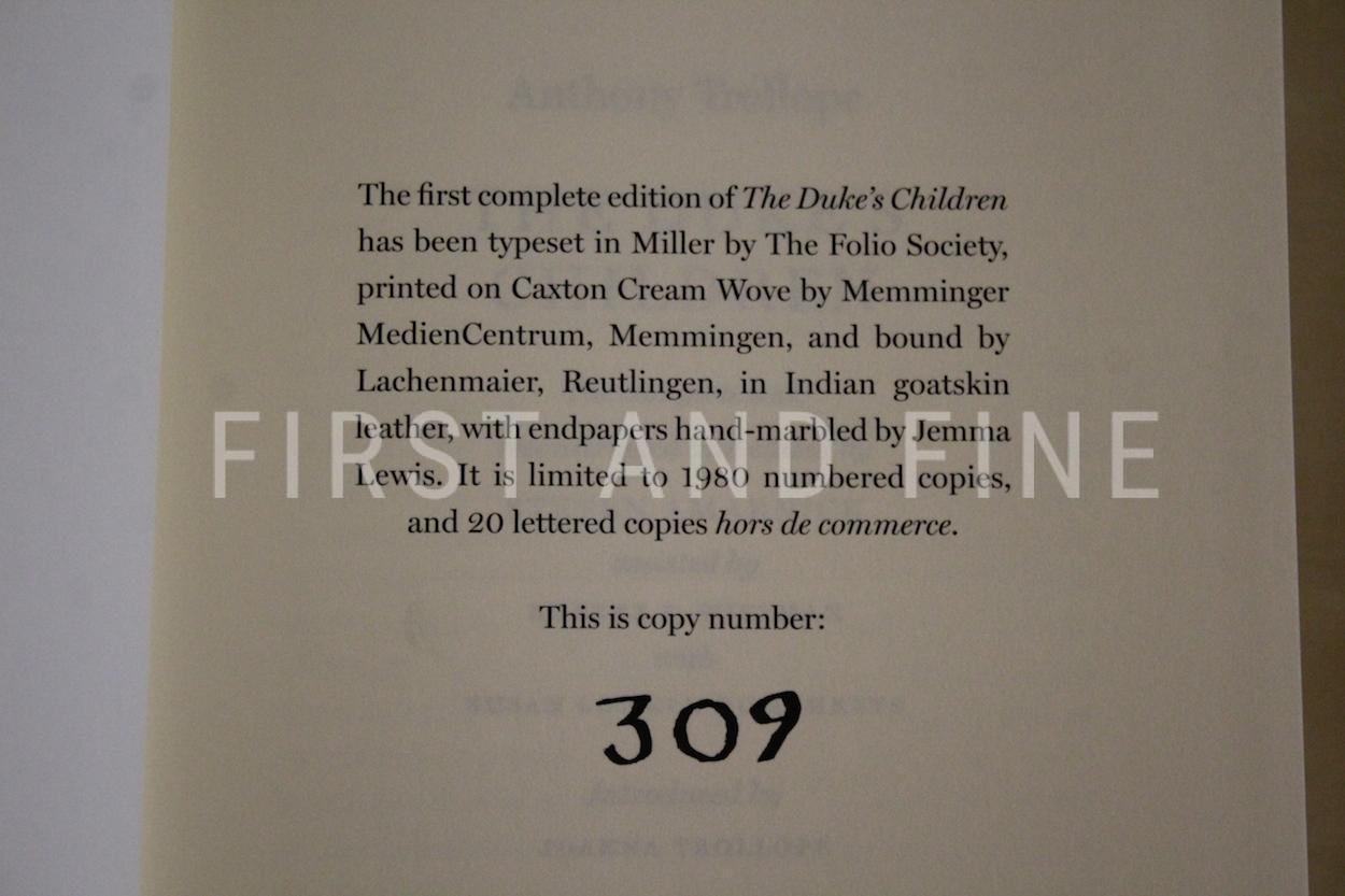 Trollope, Anthony (2015) 'The Duke's Children', Folio Society limited edition and first complete text edition - Image 2