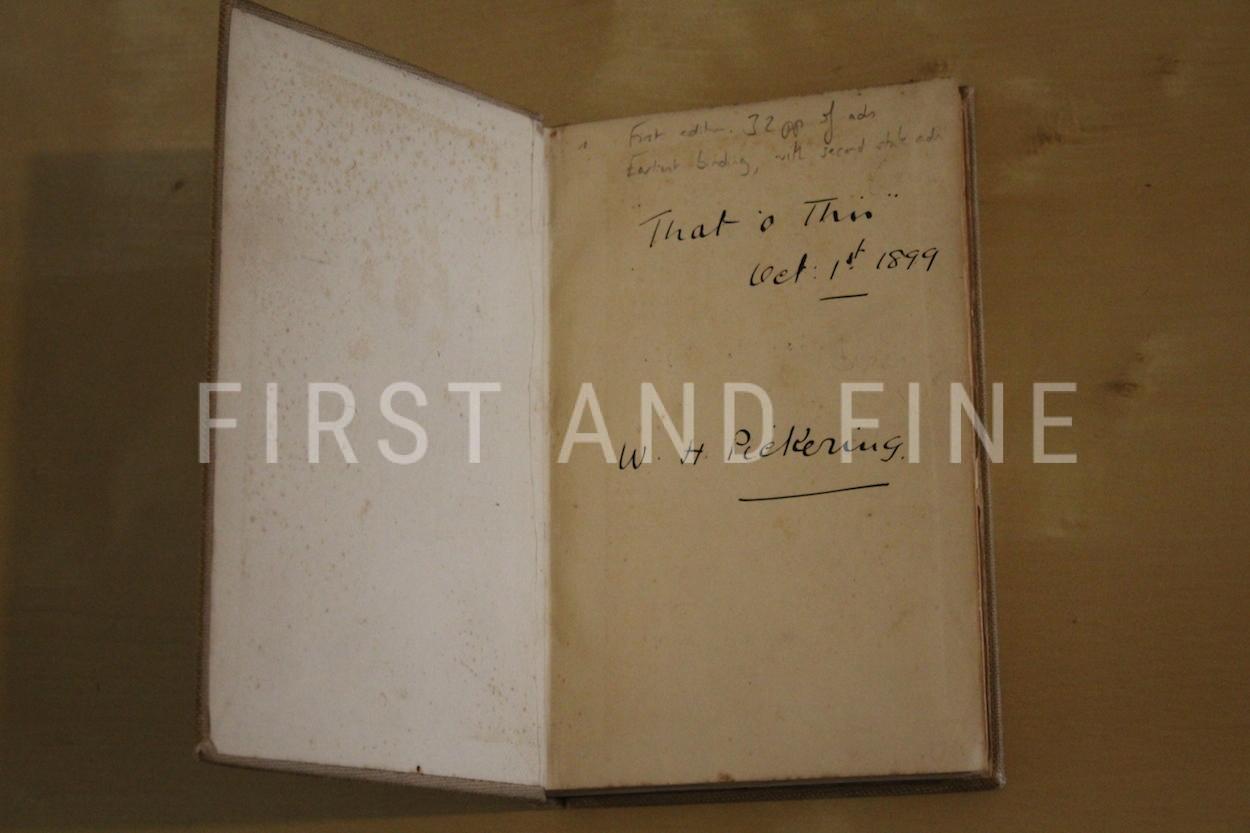 Wells, H.G. (1895) 'The Time Machine', UK first edition association copy with a handwritten and signed letter. - Image 5