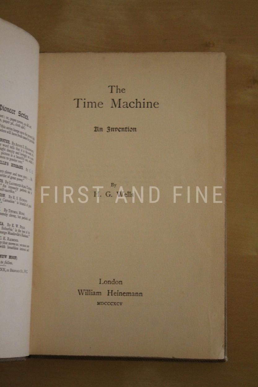 Wells, H.G. (1895) 'The Time Machine', UK first edition association copy with a handwritten and signed letter. - Image 6
