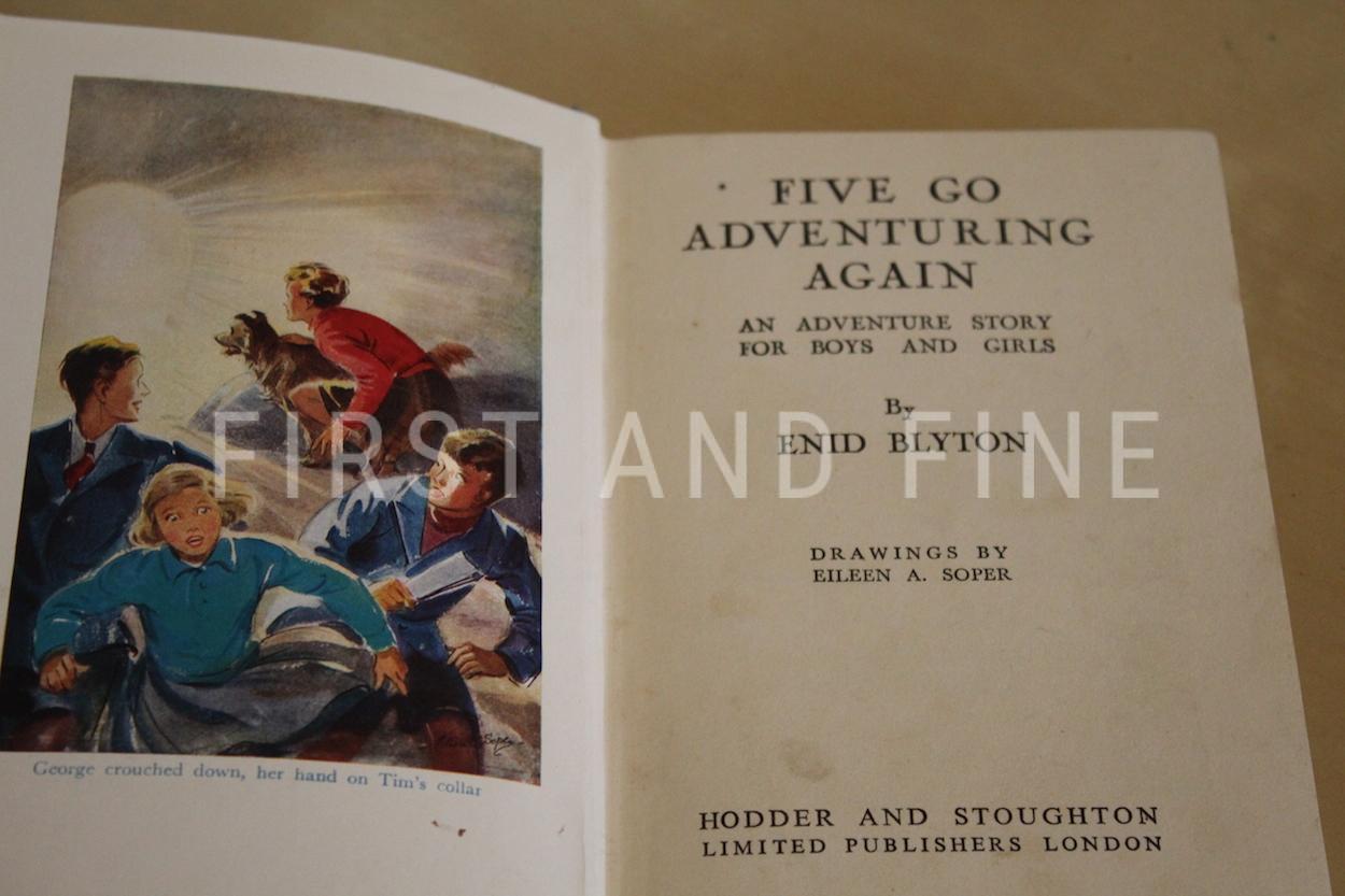 Blyton, Enid (1943) 'Five Go Off Adventuring Again', UK first edition in later issue dust jacket - Image 3