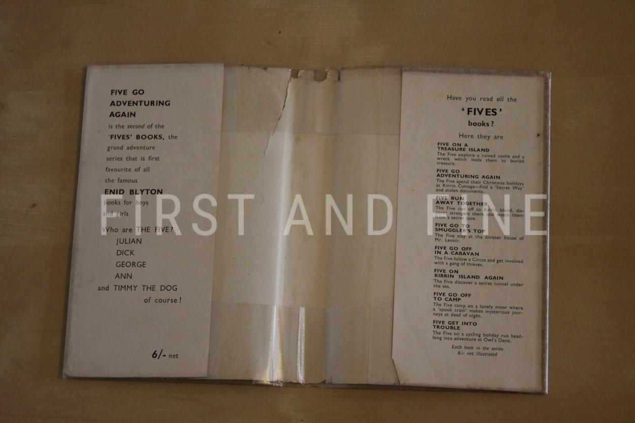 Blyton, Enid (1943) 'Five Go Off Adventuring Again', UK first edition in later issue dust jacket - Image 9