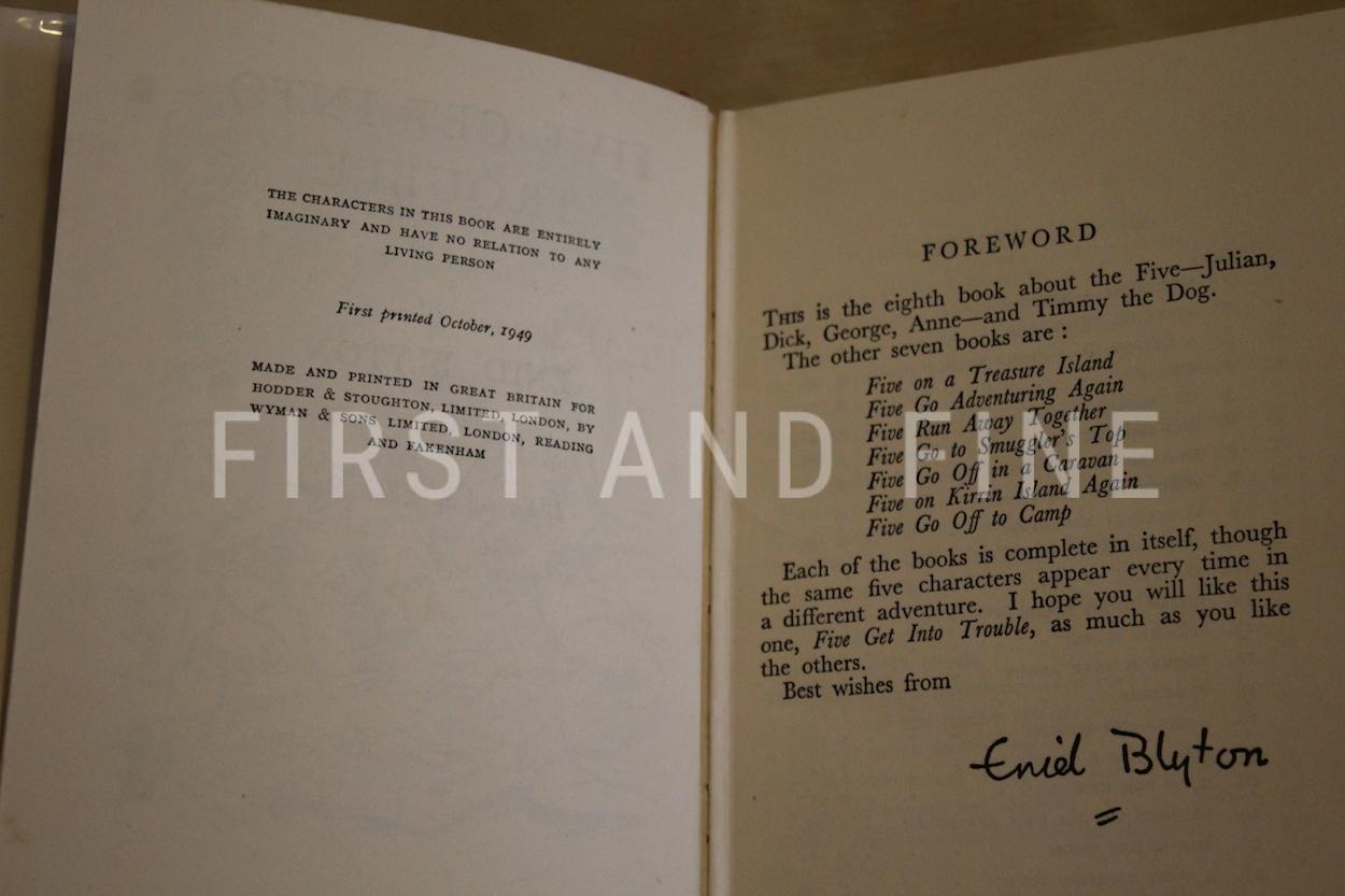 Blyton, Enid (1949) 'Five Get Into Trouble', UK first edition - Image 2