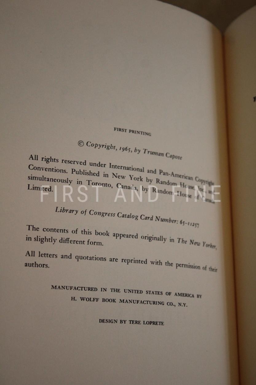 Capote, Truman (1966) 'In Cold Blood', US signed first edition - Image 2