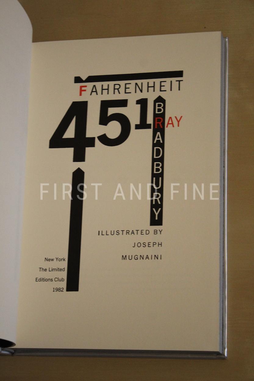 Bradbury, Ray (1982) 'Fahrenheit 451', US signed and illustrated limited edition - Image 8